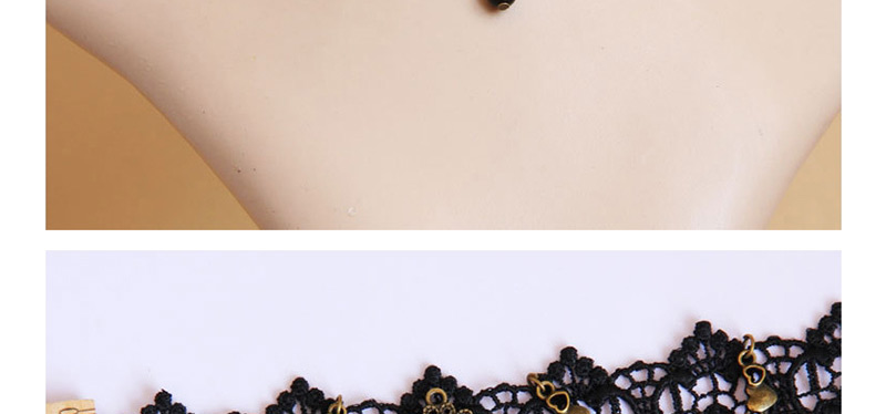 Fashion Black Waterdrop Shape Decorated Choker,Pendants