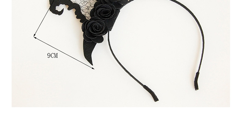 Fashion Black Flower Shape Decorated Hairband,Head Band