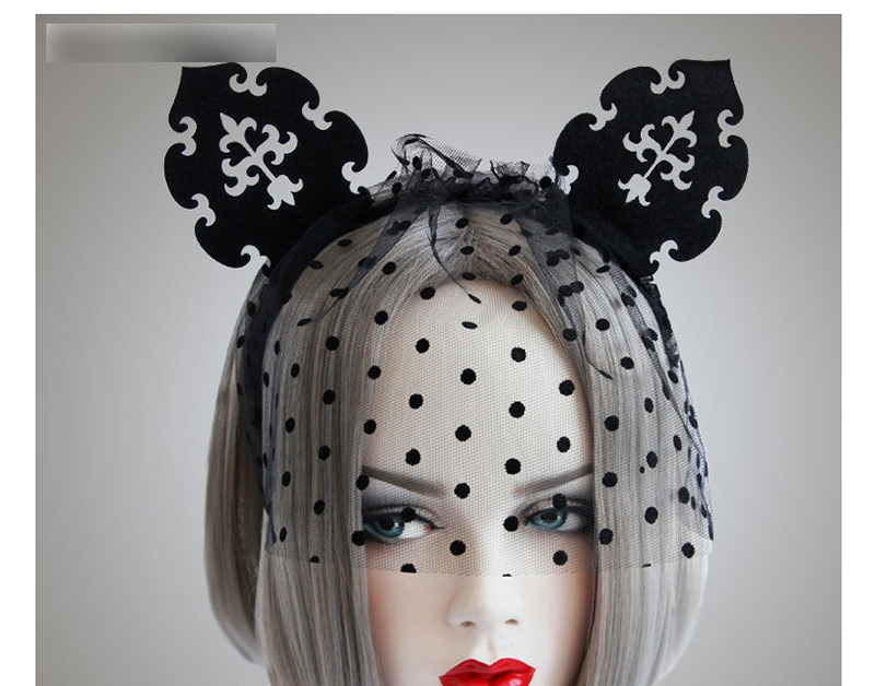 Fashion Black Dots Pattern Decorated Hair Accessories,Head Band