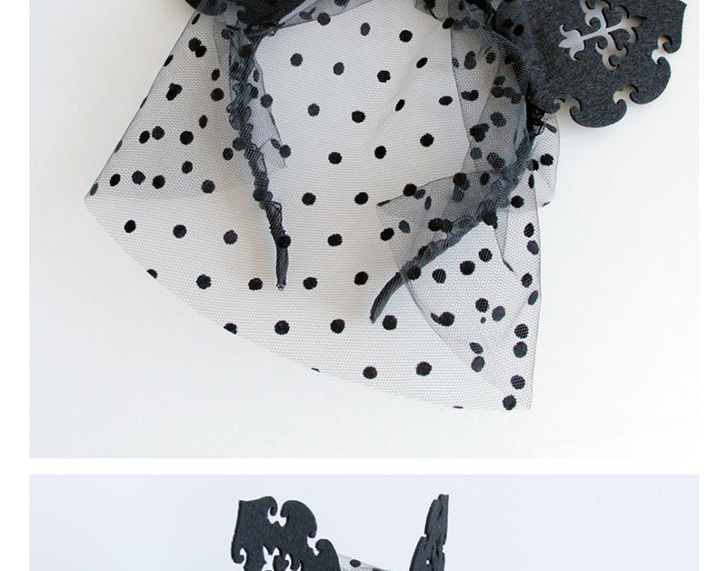 Fashion Black Dots Pattern Decorated Hair Accessories,Head Band