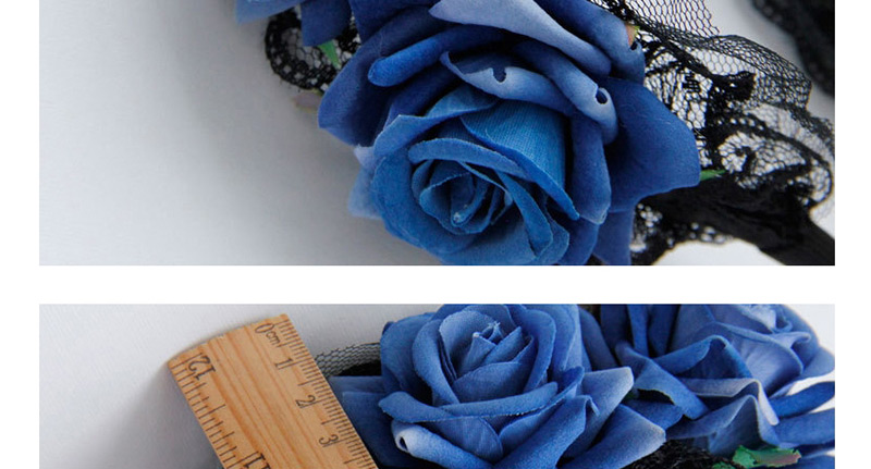 Fashion Blue Flower Shape Decorated Hairband,Head Band