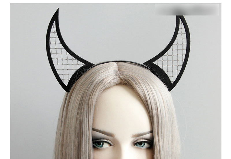 Fashion Black Horn Shape Design Hairband,Head Band