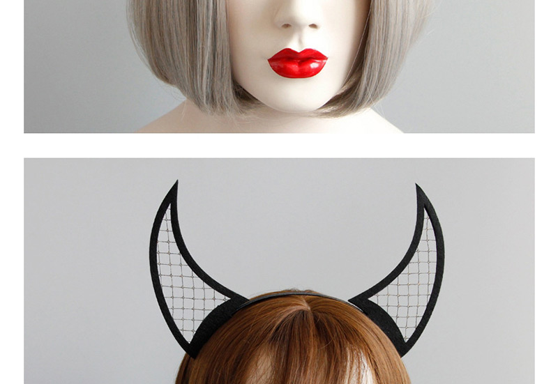 Fashion Black Horn Shape Design Hairband,Head Band