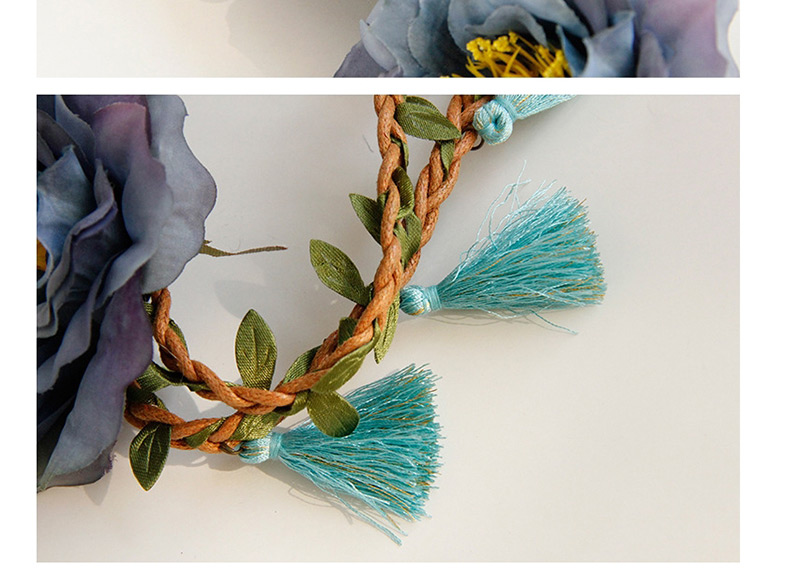Fashion Multi-color Flower Shape Decorated Tassel Hair Accessories,Hair Ribbons