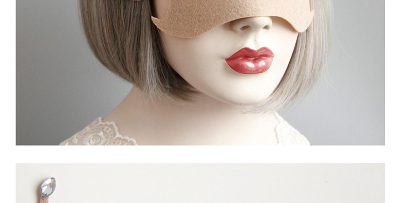 Fashion Khaki Deer Shape Decorated Mask,Chokers