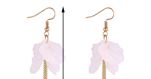 Elegant Pink Tassel Decorated Earrings,Drop Earrings