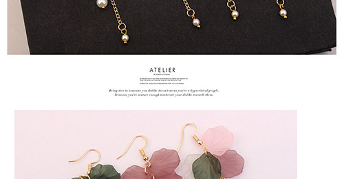 Elegant Multi-color Tassel Decorated Earrings,Drop Earrings