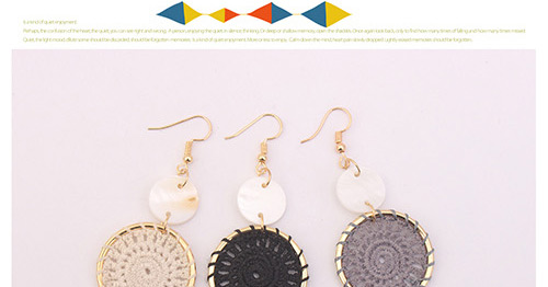 Fashion Pink Round Shape Decorated Earrings,Drop Earrings