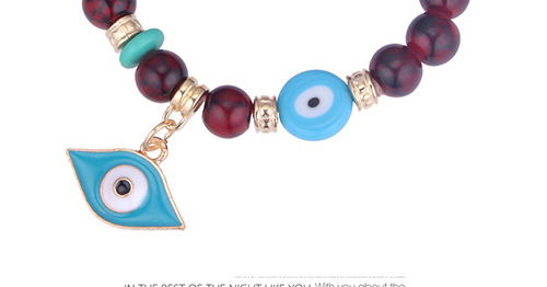 Personality Red Eye Shape Pendant Decorated Beads Bracelet,Fashion Bracelets