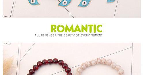 Personality Red Eye Shape Pendant Decorated Beads Bracelet,Fashion Bracelets