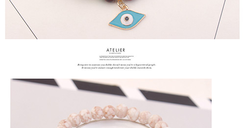 Personality White Eye Shape Pendant Decorated Beads Bracelet,Fashion Bracelets