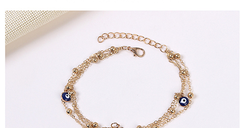 Elegant Silver Color Cartoon Eyes Decorated Multi-layer Anklet,Fashion Anklets