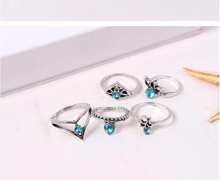 Fashion Gold Color Geometric Shape Decorated Rings Sets,Rings Set