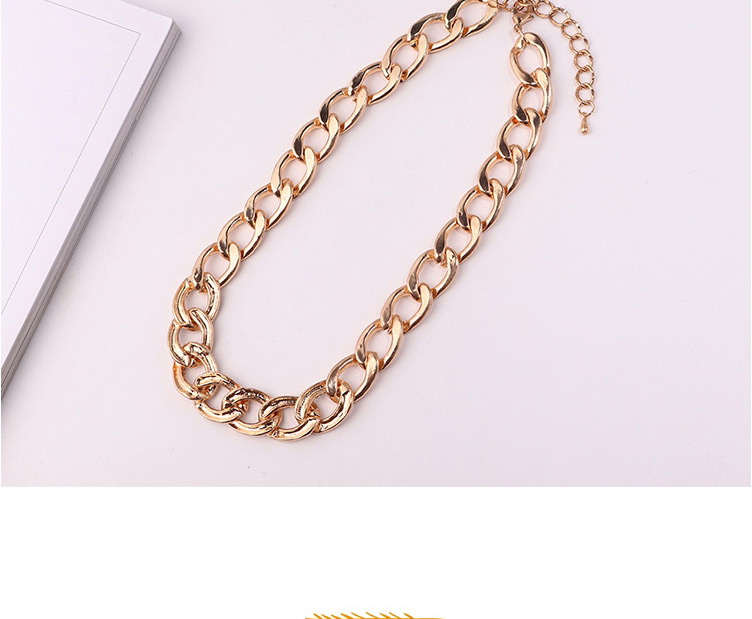 Fashion Gold Color Pure Color Decorated Necklace,Chains