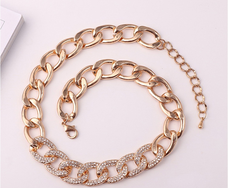 Fashion Gold Color Pure Color Decorated Necklace,Chains