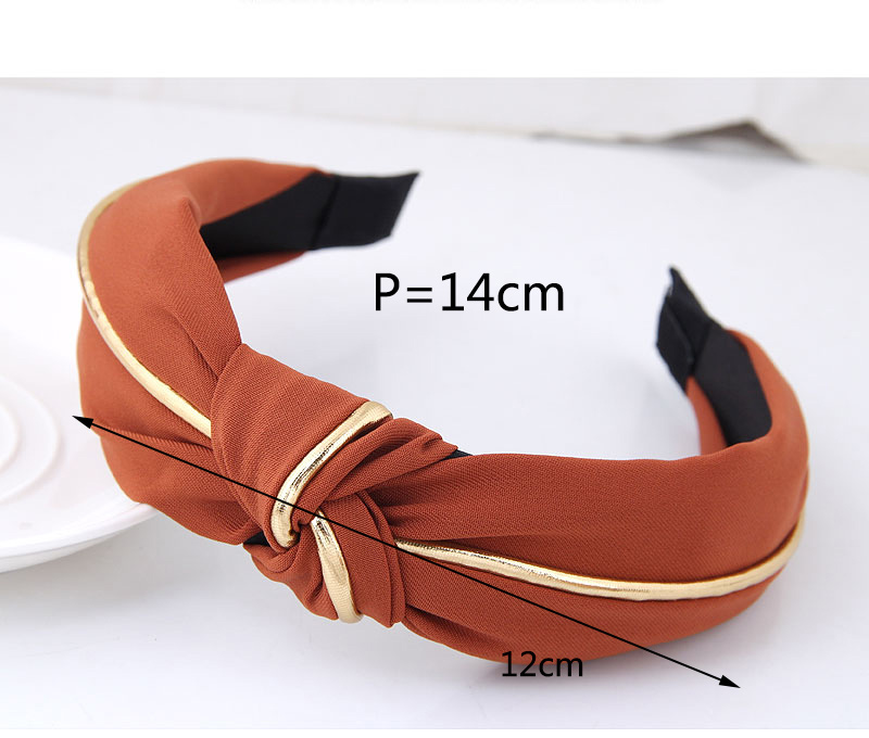 Fashion Brown Pure Color Decorated Hair Hoop,Head Band