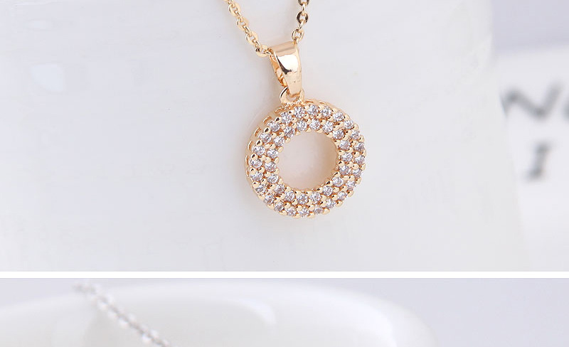Fashion Gold Color Round Shape Decorated Necklace,Necklaces