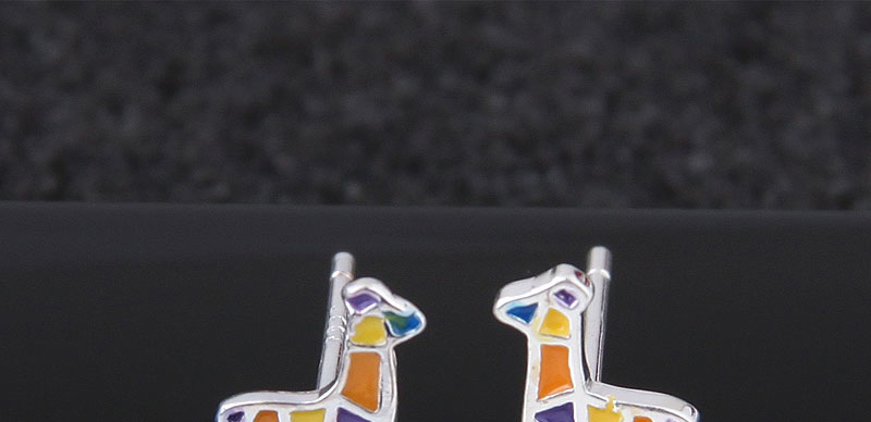 Fashion Multi-color Horse Shape Decorated Earrings,Stud Earrings