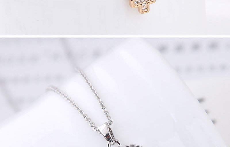 Fashion Gold Color Full Diamond Decorated Necklace,Necklaces