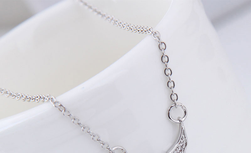 Fashion Silver Color Wing Shape Decorated Necklace,Chains