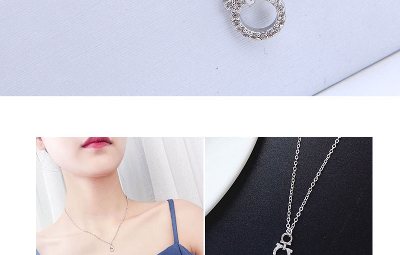Fashion Silver Color Round Shape Decorated Necklace,Chains