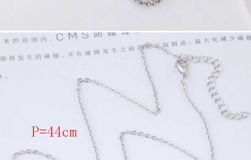 Fashion Silver Color Round Shape Decorated Necklace,Chains