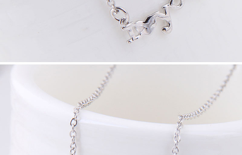 Fashion Silver Color Letter Shape Decorated Necklace,Chains
