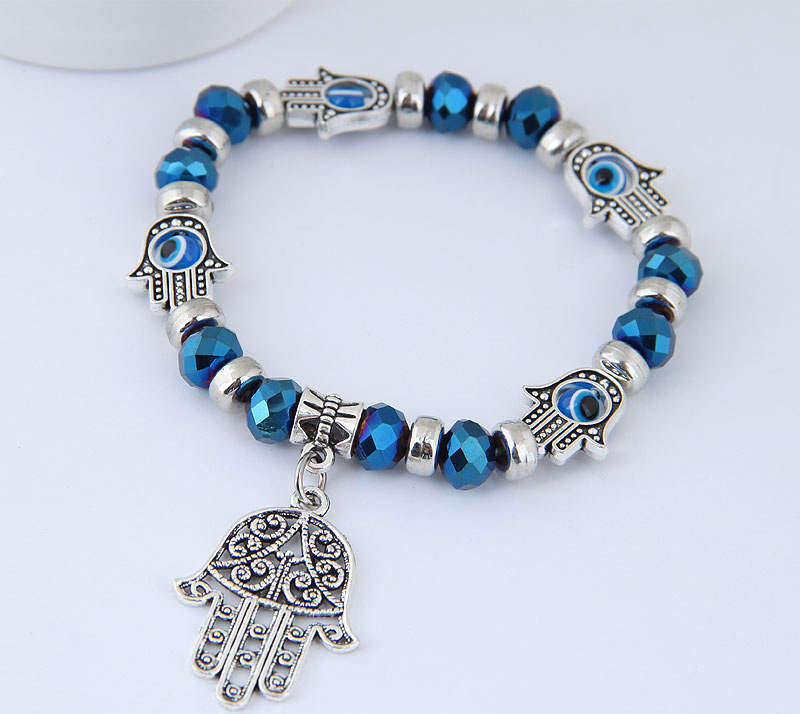 Fashion Blue Palm Shape Decorated Bracelet,Fashion Bracelets