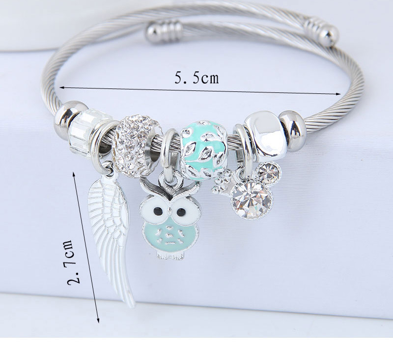 Fashion Gray Owl Shape Decorated Bracelet,Fashion Bangles