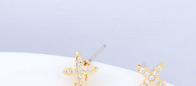 Fashion Gold Color Saturn Shape Design Earrings,Earrings