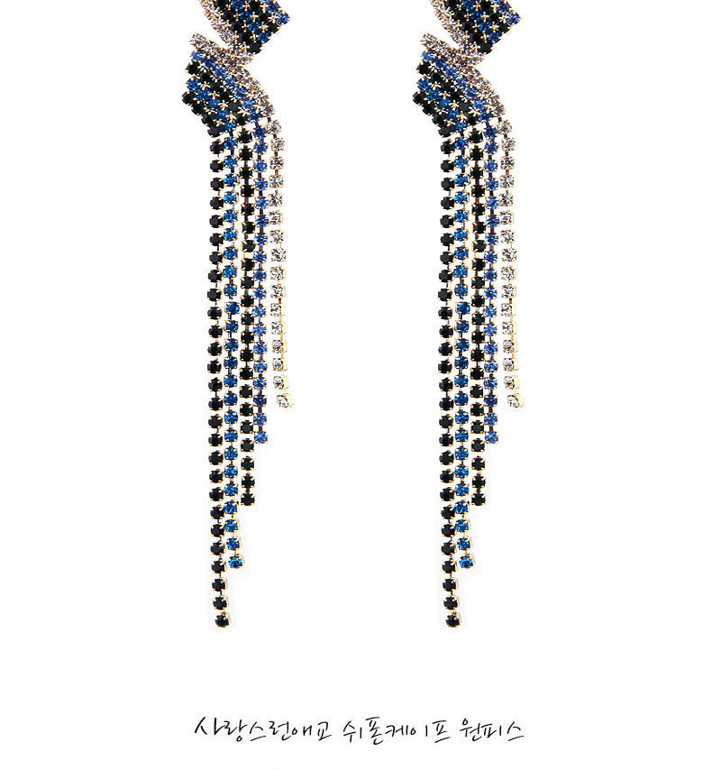 Fashion Multi-color Full Diamond Decorated Earrings,Drop Earrings