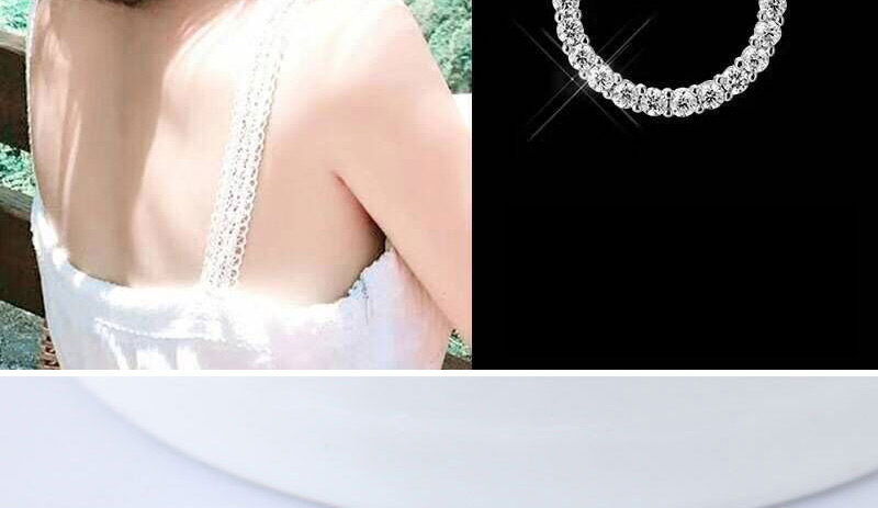 Fashion Silver Color Circular Ring Shape Decorated Earrings,Stud Earrings
