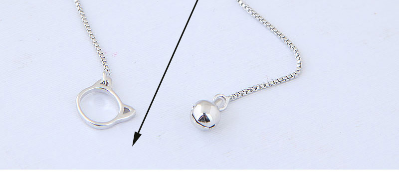 Elegant Silver Color Ball Pendant Decorated Pure Color Earrings,Drop Earrings