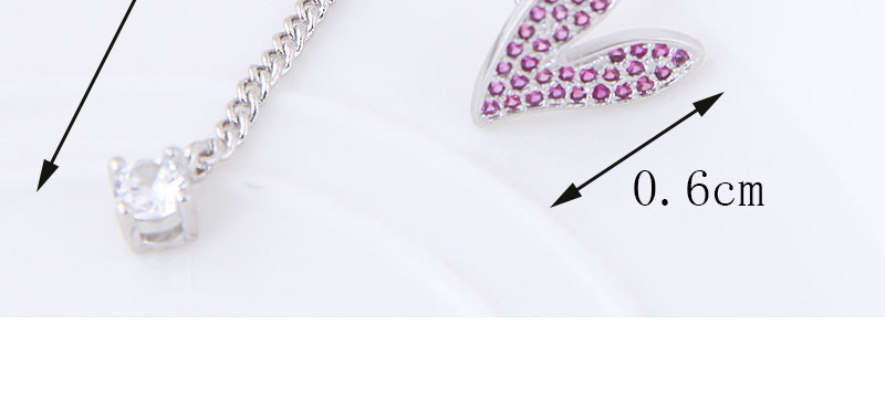Elegant Silver Color Heart Shape Design Asymmetric Earrings,Drop Earrings