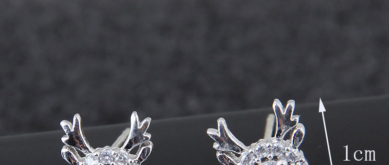 Elegant Silver Color Deer Ears Shape Design Pure Color Earrings,Stud Earrings