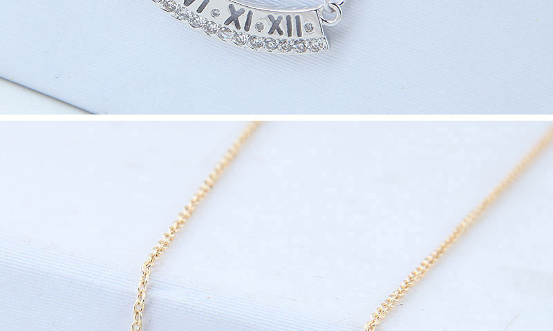 Elegant Silver Color Irregular Shape Pendant Decorated Necklace,Pendants