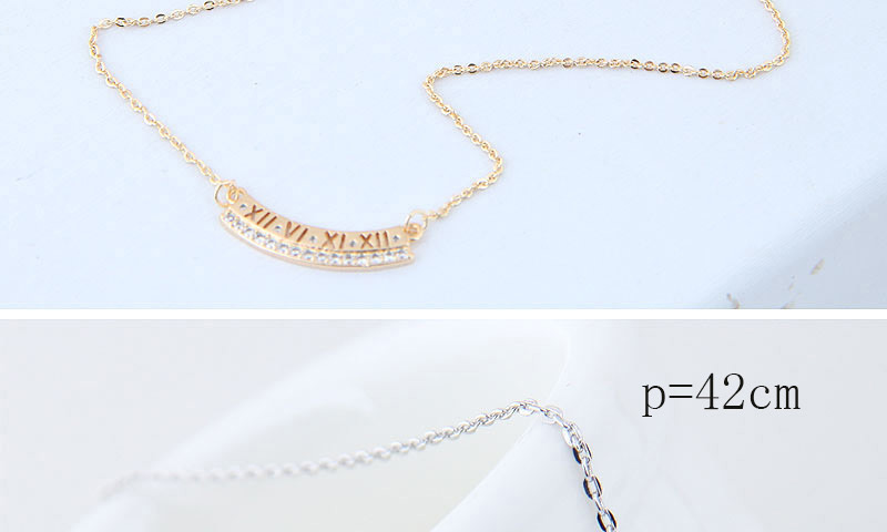 Elegant Silver Color Irregular Shape Pendant Decorated Necklace,Pendants