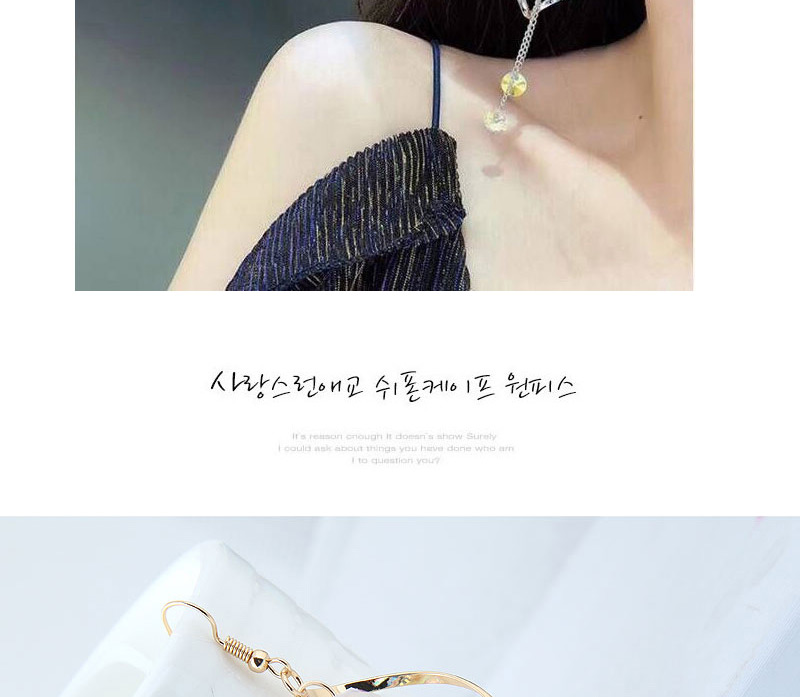 Fashion Gold Color Waterdrop Shape Design Long Tassel Earrings,Drop Earrings