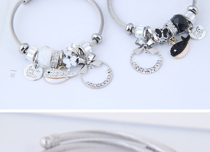Fashion Black Fish Shape Decorated Multi-element Bracelet,Fashion Bangles