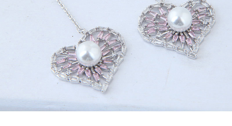 Fashion White Heart Shape Decorated Earrings,Drop Earrings