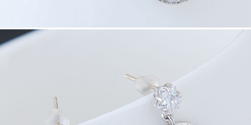 Fashion Silver Color Saturn Shape Design Earrings,Stud Earrings