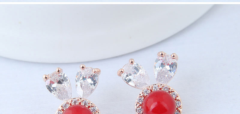 Fashion Silver Color Rabbit Shape Decorated Earrings,Stud Earrings