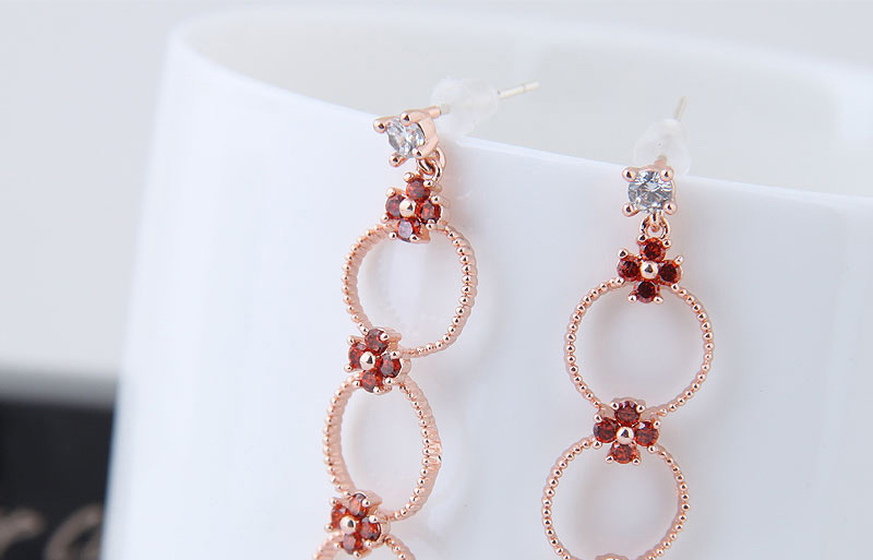 Fashion Gold Color Round Shape Decorated Earrings,Drop Earrings