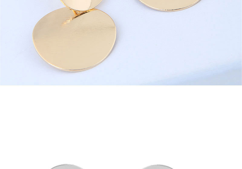 Simple Silver Color Round Shape Decorated Earrings,Drop Earrings