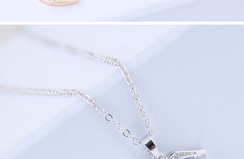 Elegant Silver Color Lip Pendant Decorated Long Necklace,Pendants