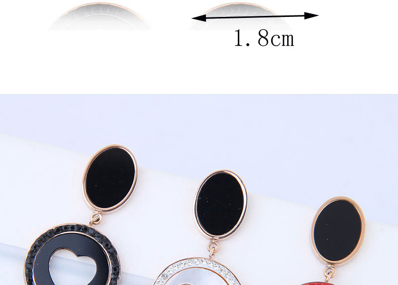 Fashion Black Hollow Out Design Round Shape Earrings,Earrings