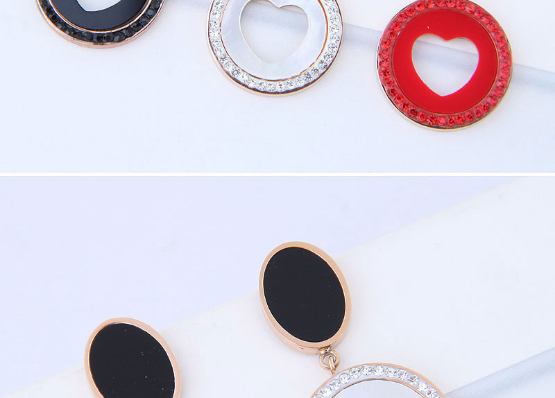 Fashion Red Hollow Out Design Round Shape Earrings,Earrings