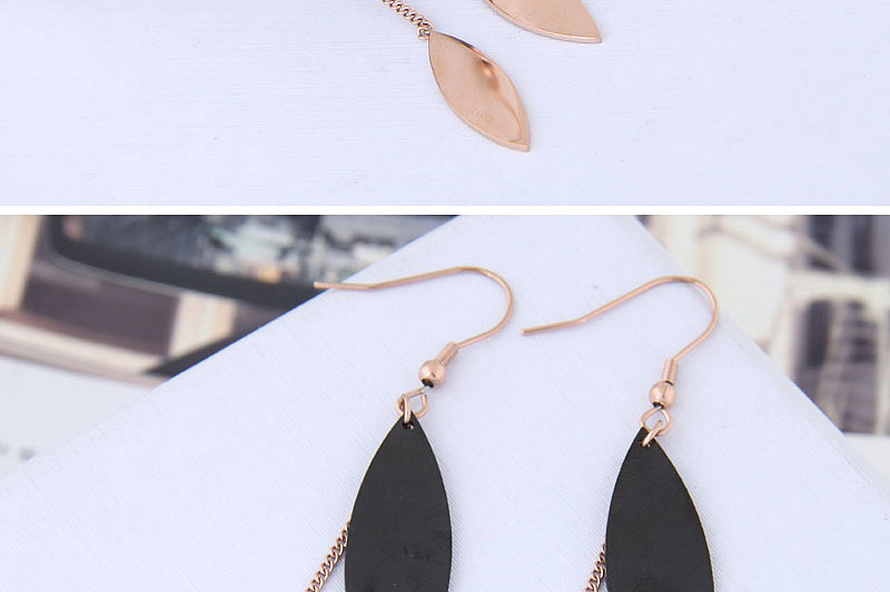 Fashion Rose Gold Color Matching Decorated Earrings,Earrings
