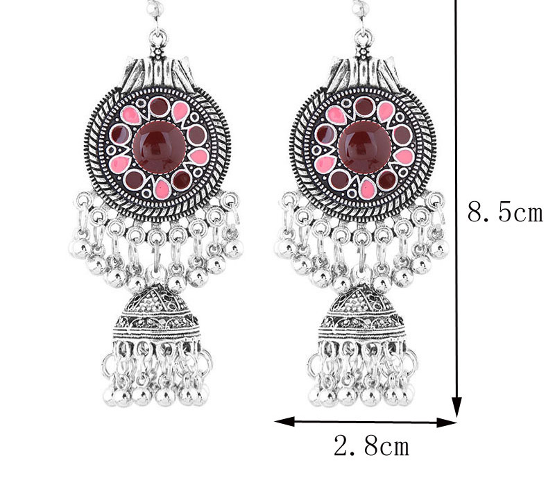 Sweet Red+pink Bells Pendant Decorated Long Earrings,Drop Earrings