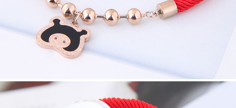 Simple Multi-color Pig Shape Decorated Bracelet,Bracelets